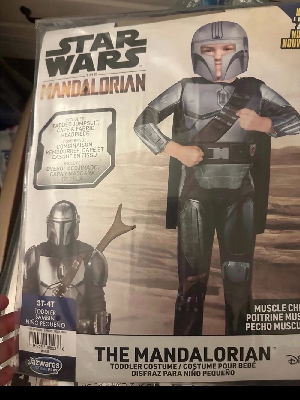 Star Wars The Mandalorian Toddler Costume - Gray and Black - Picture 1 of 5